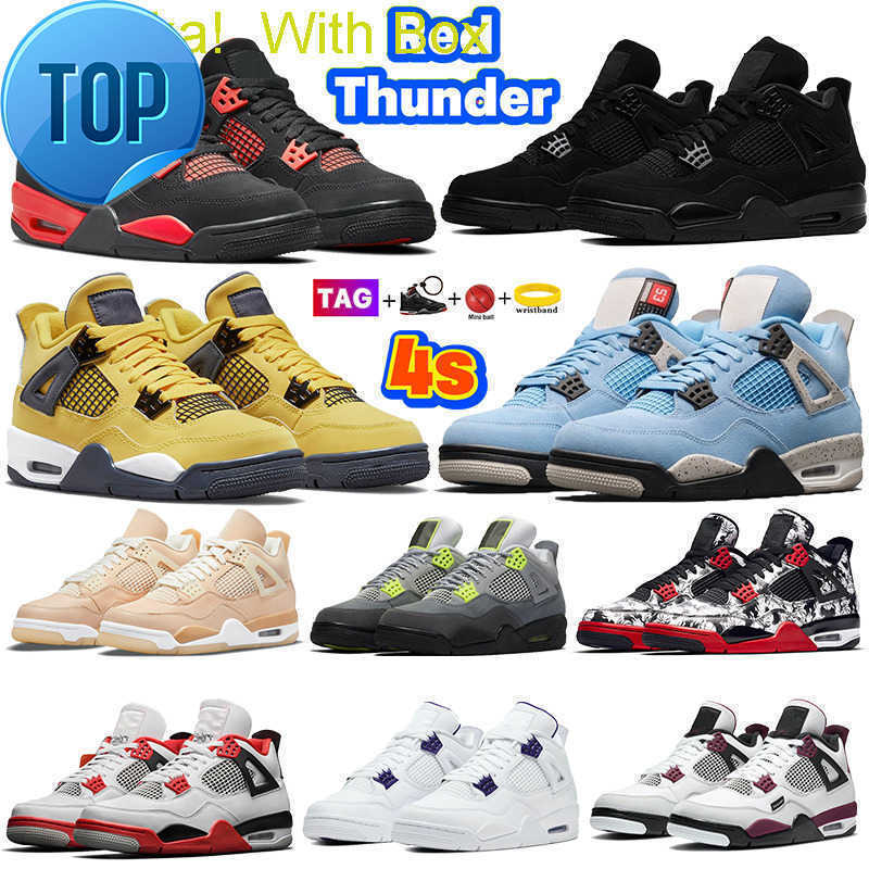

topUsually 10-30days delivered Newest 4 Basketball Shoes Fire Red Thunder 4s University Blue Black Cat Men Sneakers White Oreo Shimmer Metallic, #15- metallic orange