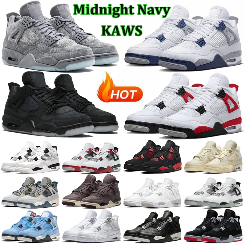 

Jumpman 4 Basketball Shoes 4s Midnight Navy Military Black Cat Sail Fire Red Cement Thunder Unc White Oreo Violet Ore Bred Men Women, Photon dust
