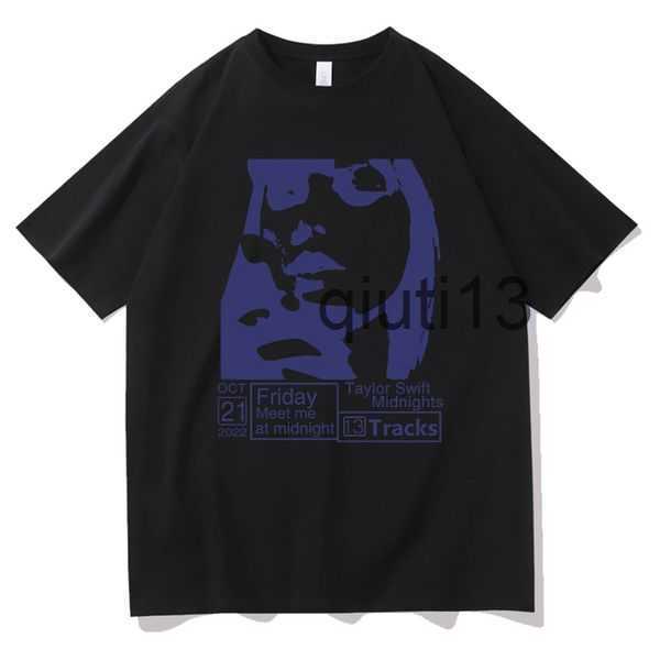 

Men's T-Shirts Taylor New Album Midnights Swift Same Style Print T-Shirts for Men Women Vintage Hip Hop T-Shirt Short Sleeves Unisex Tops T2301315, 003