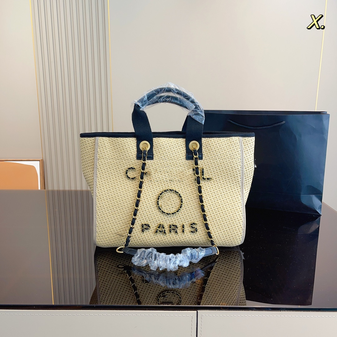 

Beach Bags 2023 European designers design the latest fabric shopping bag, Khaki