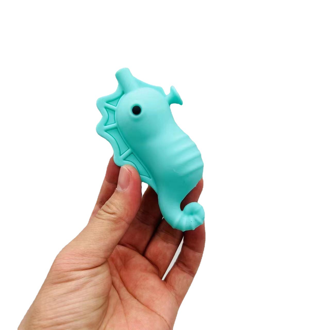 

Wholesale Seahorse Smoking Silicone Pipes Multi Color Silicone Smoking Pipes Mini Portable Hand tube Pipe for tobacco Dry Herb