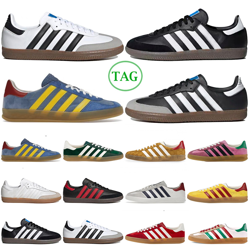 

casual shoes for men women Gazelle Samba Black Vegan White Gum Red Velvet Mexico Green Suede mens trainers womens designer sneakers outdoor walking wholesale, #2