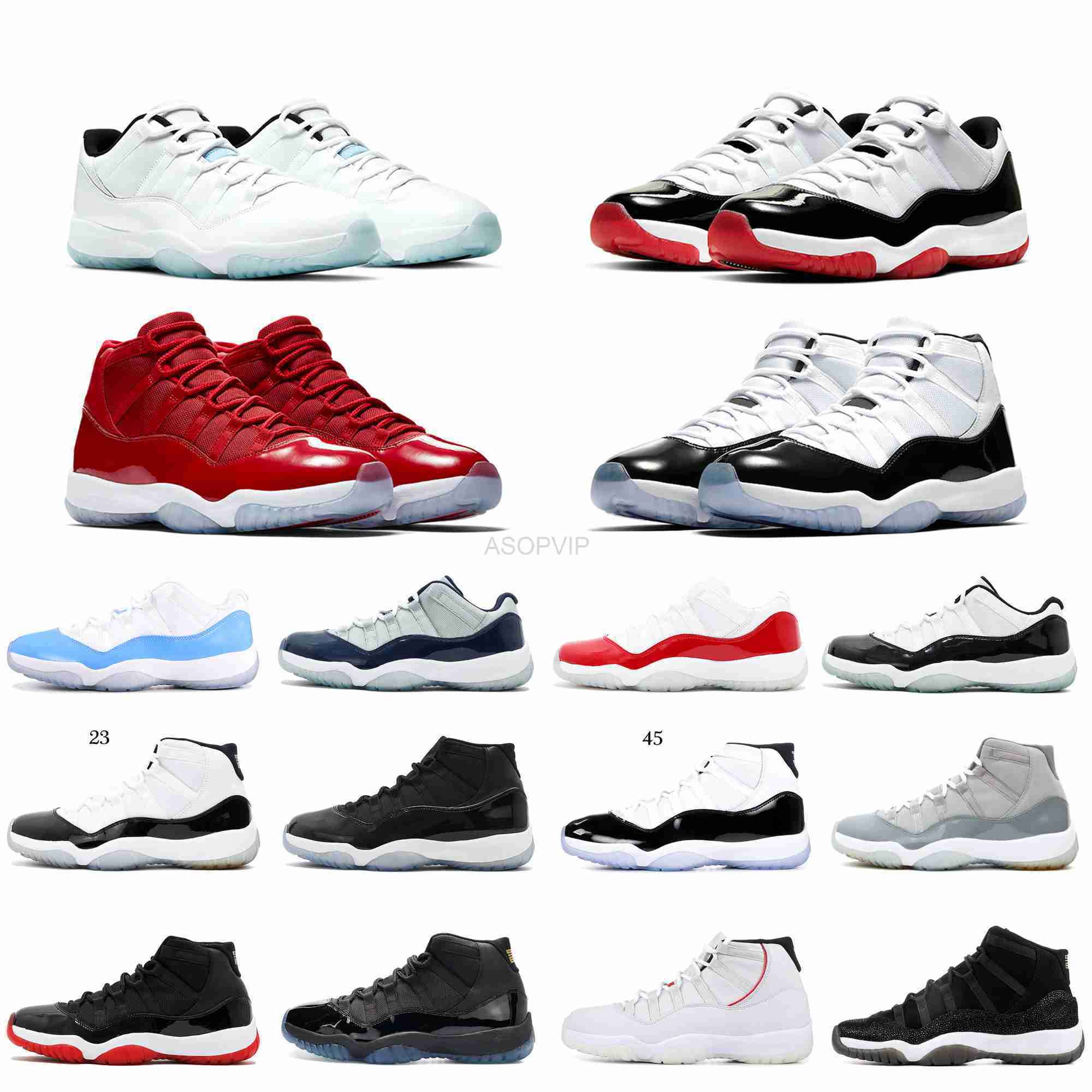 

11 11s Basketball Shoes Men Women Gamma Blue Platinum Tint Midnight Navy Concord 23 45 Space Jam Bred metallic silver Womens Mens sneakers ZB77, #21 low wmns concord
