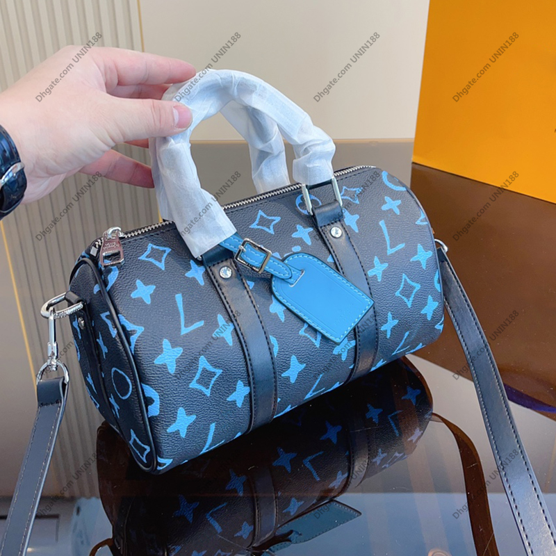 

Classic Flower Full Print Gradient Women Totes Bags Speedy Bandouliere 25 Handbag Luxurys Designers Shouder Crossbody Bag Messenger Ladies Travel Handbags, Deep blue