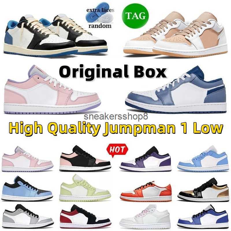 

With 1 Low Basketball Shoes for Men Jumpman Sneakers Women Electro Orange Obsidian UNC Hyper Royal University Blue Lucky Green Bred, 12