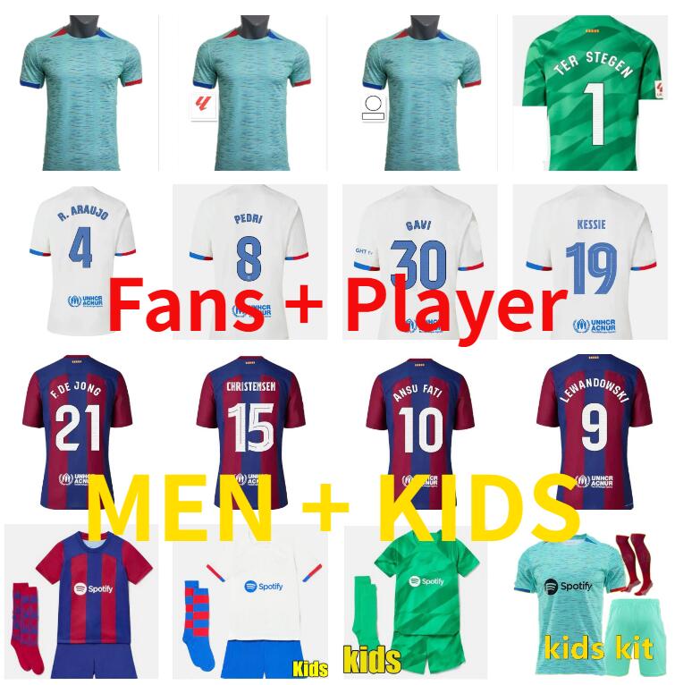 23 24 PEDRI LEWANDOWSKI soccer jerseyS gundogan GAVI camiseta de futbol 2023 2024 FC ANSU FATI RAPHINHA BARCA LAMINE YAMAL football shirt men men-image-782687617