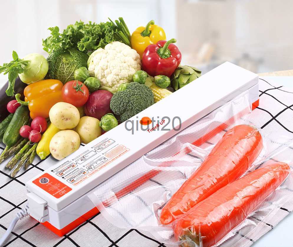 Vacuum Food Sealing Machine 220V Best Food Vacuum Sealer Automatic Commercial Household Food Vacuum Sealer Air Sealing System with 10Pcs Bags L24-image-890977980