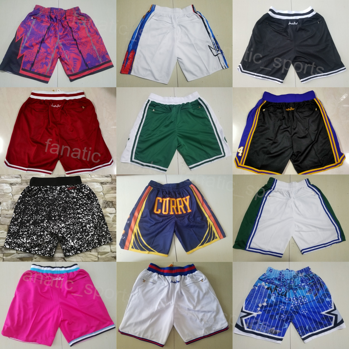 Hommes coulant de basket-ball pantalon d'équipe de poche solide zip up short traft