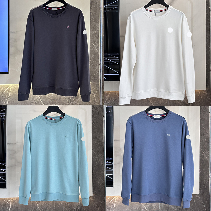 Designer de luxe pour hommes Hoodies Badge brodé Pur coton Sweat-shirt à col rond Sweat-shirt ample et polyvalent Veste Manteau Top Taille M / L