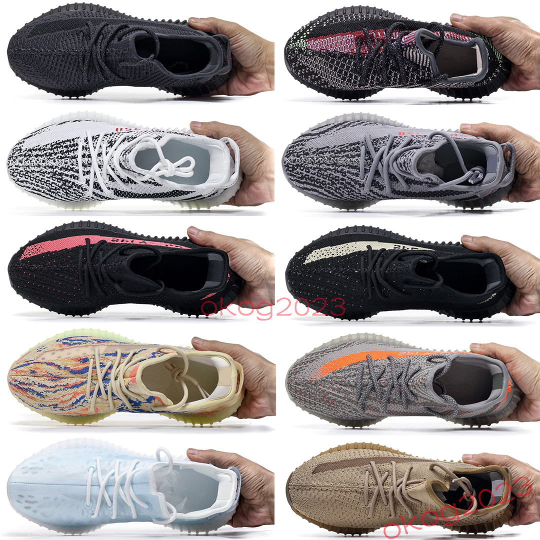 2023 V2 Static 3M Reflective&#039;&#039;yezzies&#039;&#039;350 Running Shoes Beluga 2.0 Sesame Butter Semi frozen Yellow Cream White Zebra yeezzy-image-890686106
