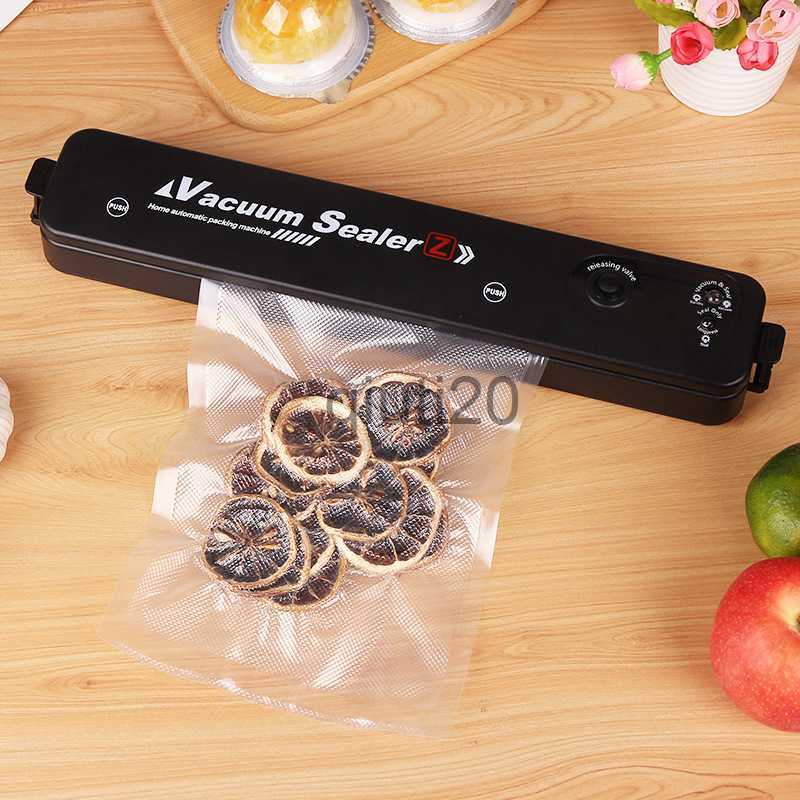 Vacuum Food Sealing Machine Vacuum Food Sealer Electric Sealing Packaging Machine EU/UK/US/AU Plug with Free 10pcs Vacuum Bags Household Kitchen-image-892535484