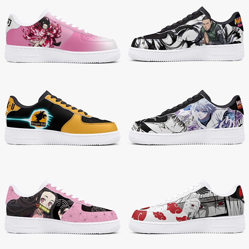 Diy custom air shoe men women 1s running shoes Custom pattern Hot-blooded cartoon character outdoor sports trainers sneakers 36-45-image-888985021