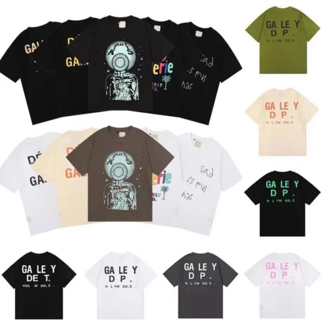 Asian size Galleryse depts T Shirts Mens Women Designer T-shirts Galleryes depts cottons Tops Man S Casual Shirt Luxurys Clothing Street Shorts S