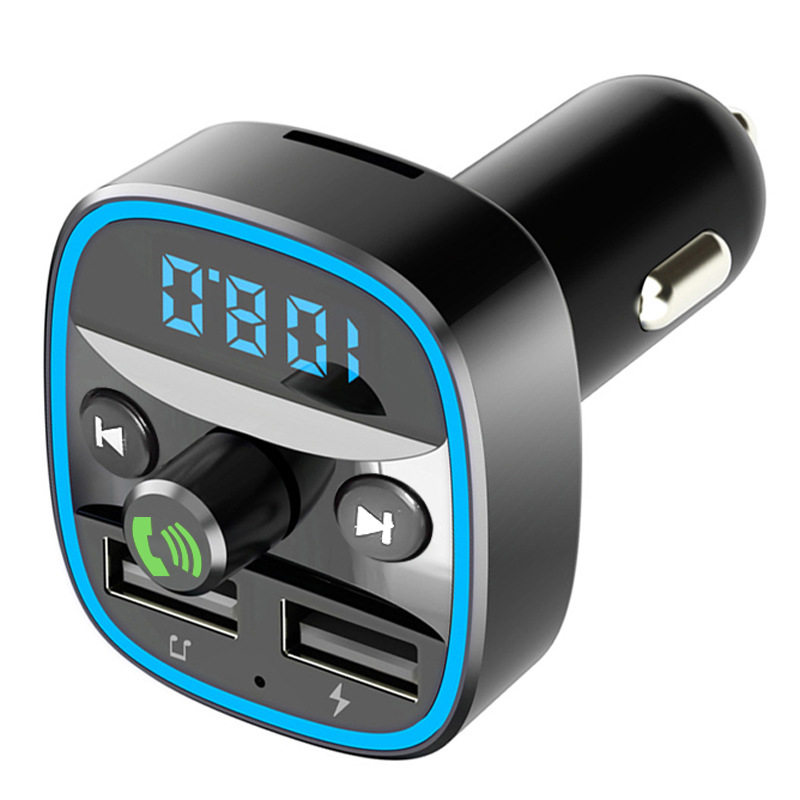 Q1 Car FM Transmitter Aux Modulator Bluetooth Handsfree Audio Receiver with LED Light MP3 Player 3.1A Quick Charge Dual USB with box package