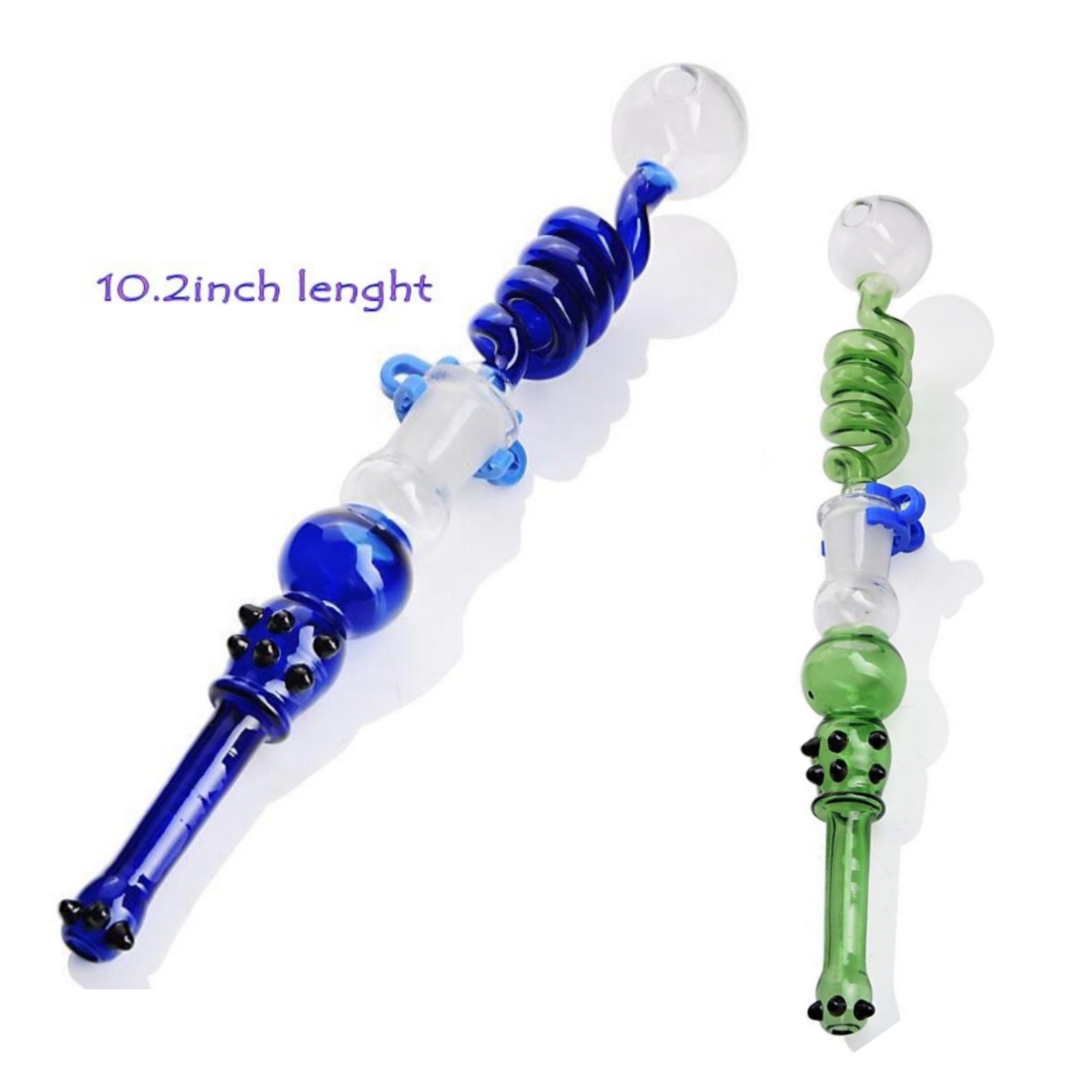 hookahs 10 Inches Length Bulid a Bong Glass Oil Burner Pipes Water Bongs vape Dry Herb Vaporizer clip-image-371566436
