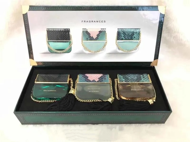 Decadence perfume set 25ml 3pcs fragrances set eau de parfum spray long lasting smell cologne gift box 3piece designer brand charming sexy lady b