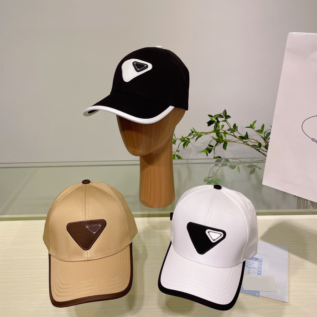 Casual Ball Caps Designer Cap Mens Hats Classic Letter Triangle for Woman Patchwork 6 Color Blending Dome-image-891379247