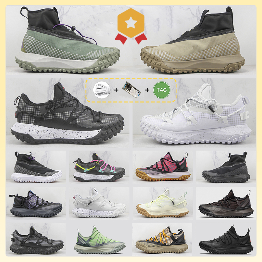 ACG Mountain Fly Chaussures de randonnée Anthracite Argile Vert Métallisé Argent Kaki Gris Foncé Pierre Fossile Marron Basalte Mer Verre Flash Cr
