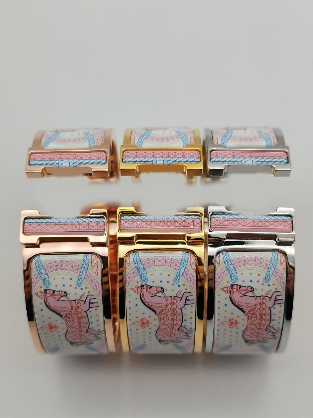 Designer H Series Charm Bracelet Classic Pattern Luxury Trend Hollowed Out Letters Gold Silver Rose Gold Bracelet Men Women Bracelet Party Gift-image-891288510