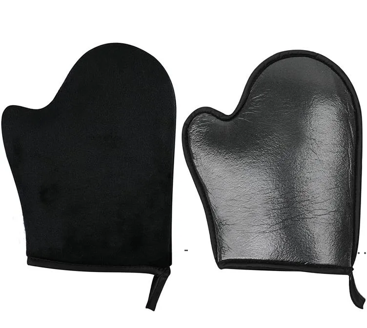 new Bath Sponges 100pcs Velvet Self Tanner Sunless Selfs Tanning Applicator Mitt Glove Lotion Spray Mousse Tanners EWA5529 LL $2