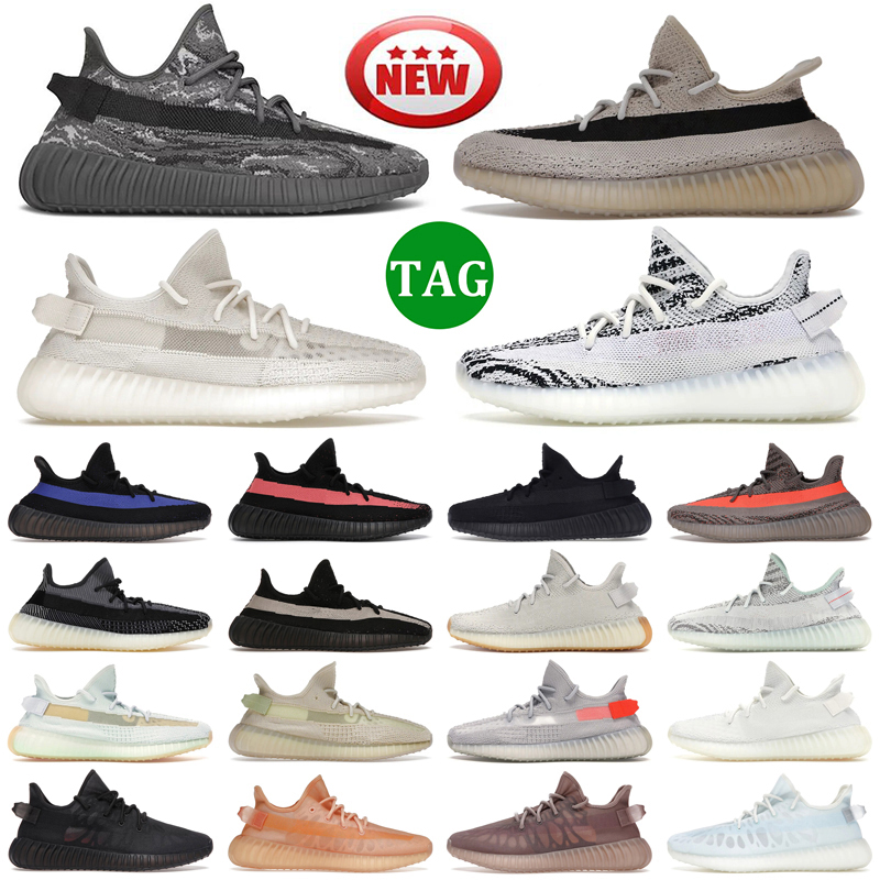 Femmes hommes V2 chaussures de course bone dazzing mono Blue MX OAT Rock Blue noir statique réfléchissant yeezies yezzy sneakers sneakers taille