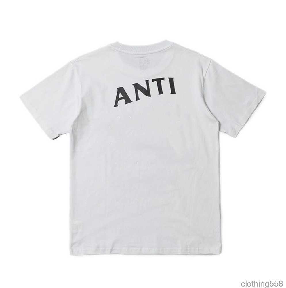 Men's t Shirts Fashion Anti Social Club Cross Print T-shirt Casual Short Design555-image-891802953