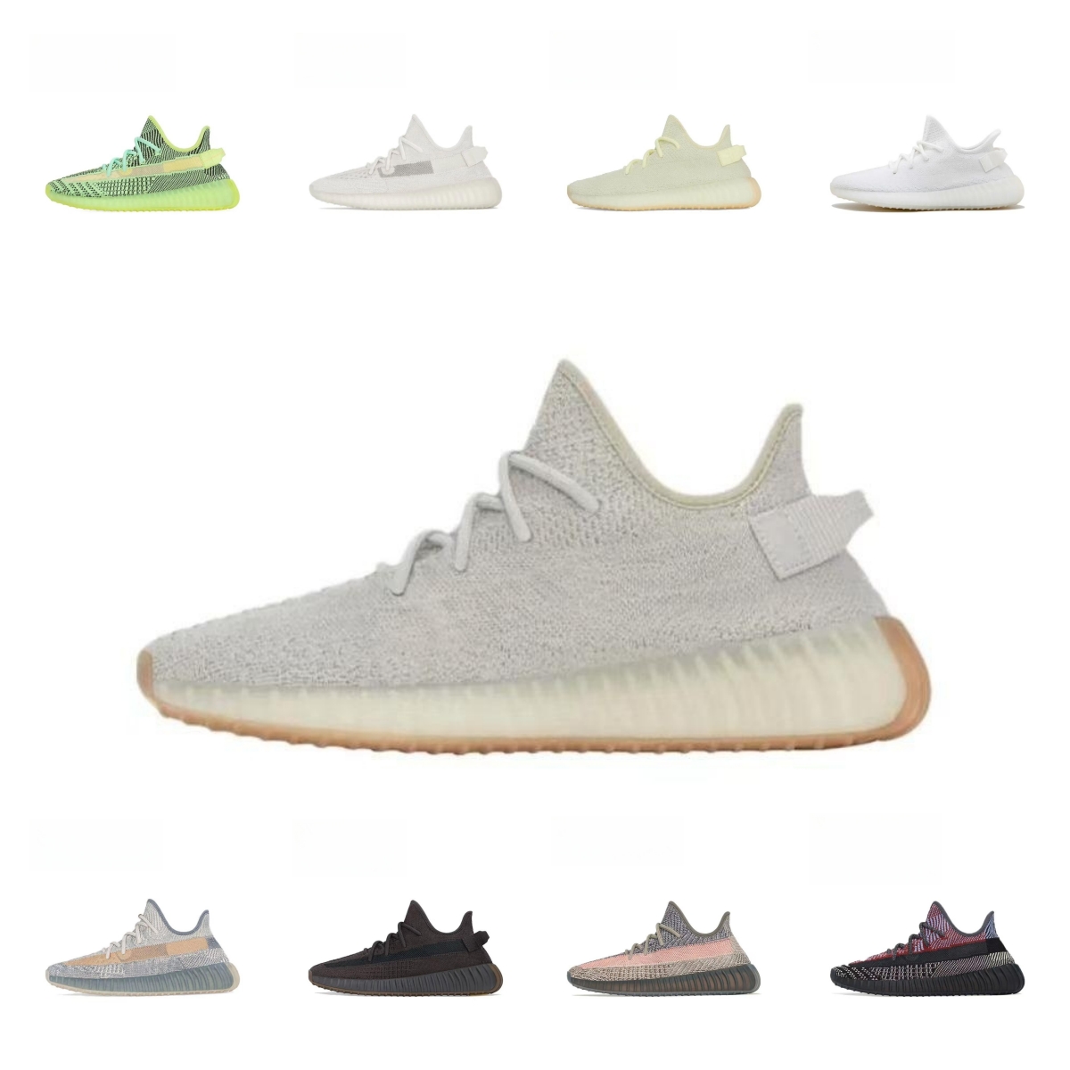 Onlinesneakers Designer Sneakers Luxurys 'Yeezzy'Yezzies'350'Carbon Beluga Beluga 2.0 Beluga Reflective Zyon Carbon Zebra Glo-image-891709372