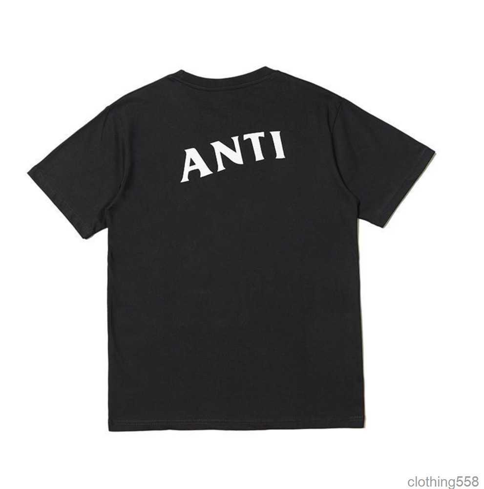 Men's t Shirts Fashion Anti Social Club Cross Print T-shirt Casual Short Motion Design 67ess-image-891802897