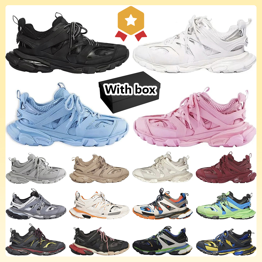 2023 Tech Track 1 1.0 Chaussures Casual Designer Hommes Femmes Plateforme Sneakers Luxe Vintage Tracks Runners Tess.s. Baskets de marche Gomma en