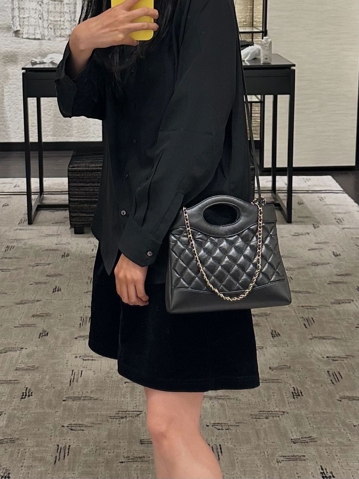 10A super Original quality women chain Caviar Lambskin shoulder bag luxurys designers bags 31shopping bag fashion 23cm Crossbody Hangbag tote lad-image-892296278