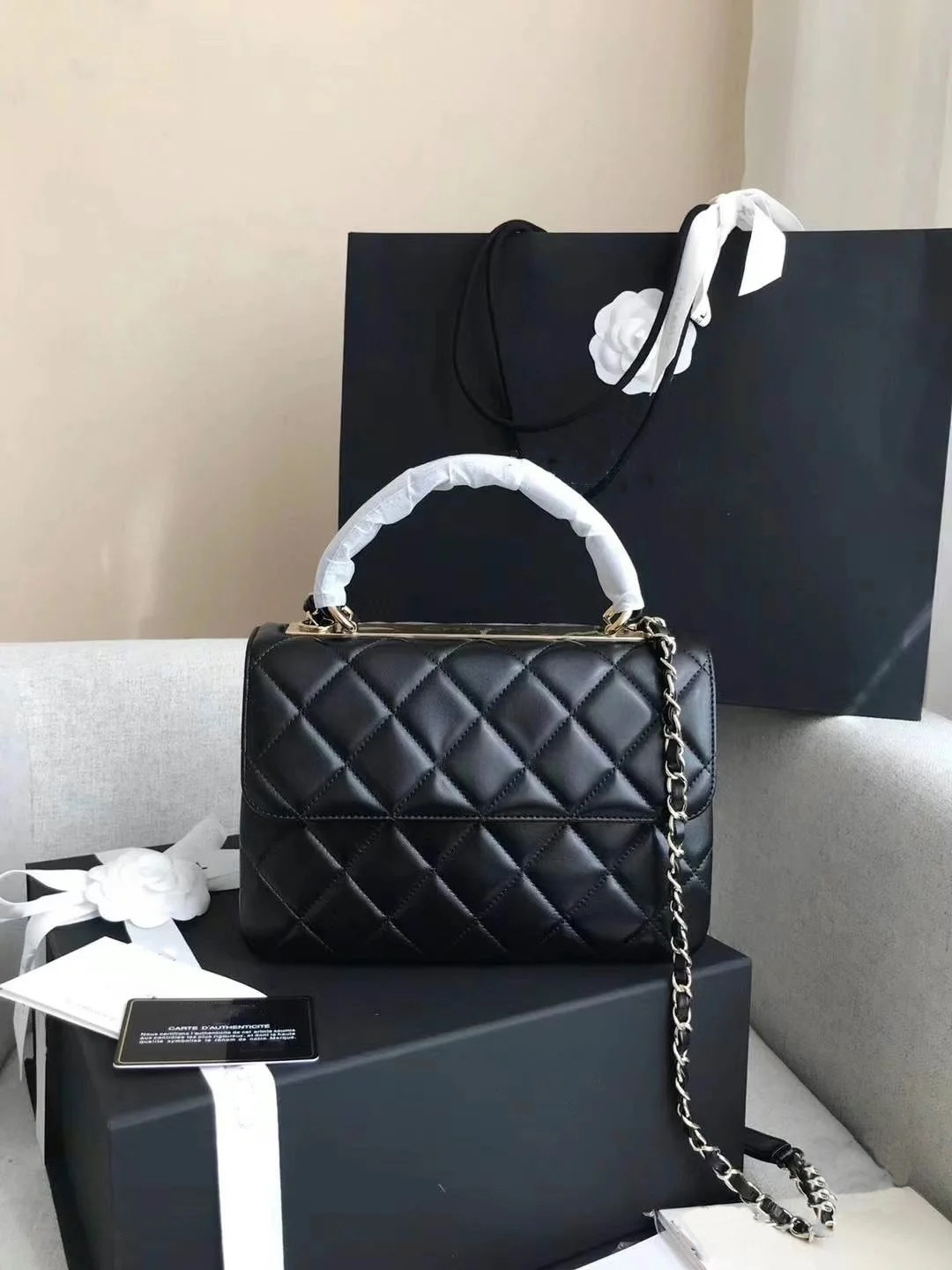 10A super Original quality Lambskin chain shoulder bags 25cm Real leather Luxury designer bag Classic crossbody women handbag fashion lady tote p-image-892330382