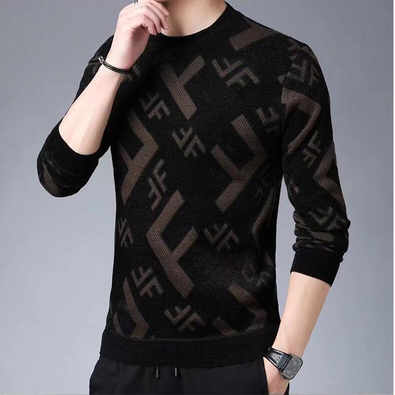 Mens Designer Sweaters Pullover Long Sleeve Sweater Sweatshirt print Knitwear Man Clothing Winter thick Warm Clothes-image-892469963