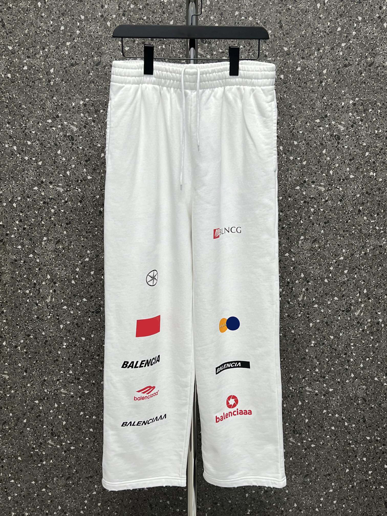 Men's Plus Size Pants Round neck embroidered and printed polar style summer wear with street pure cotton 2w2d-image-892347877