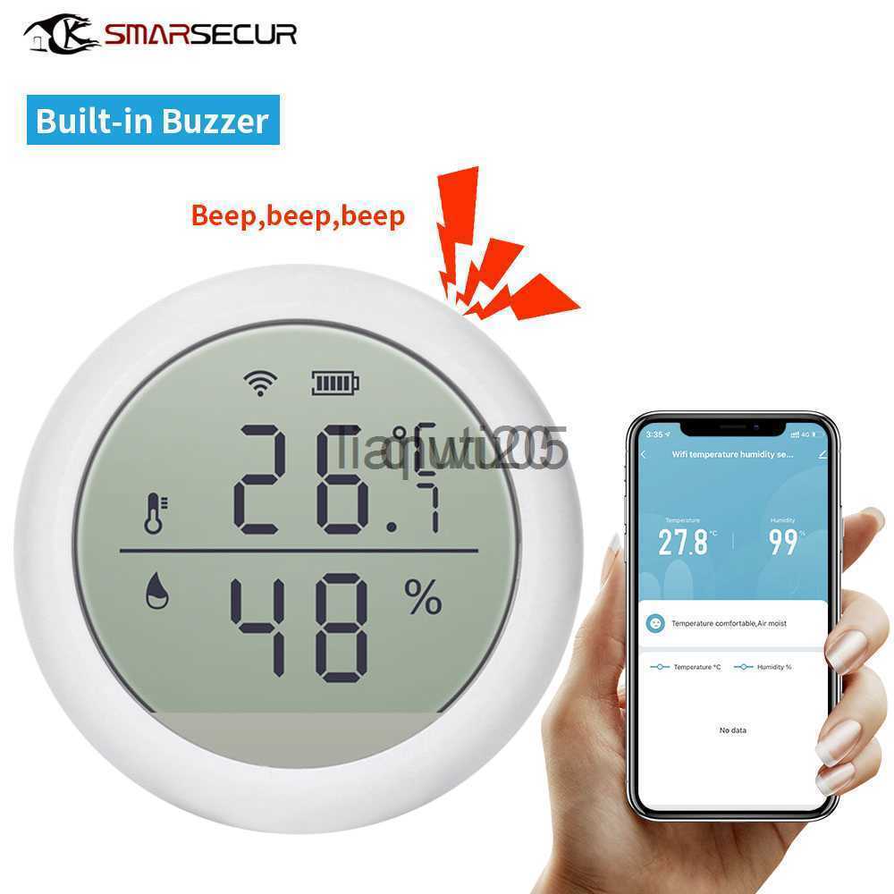 Smart Home Control Tuya WIFI Temperature Humidity Sensor Indoor Hygrometer Thermometer Detector Smart Life Remote Control Support Alexa Google Ho-image-892526638