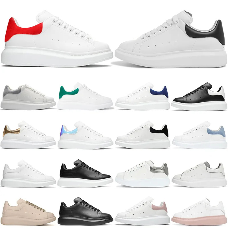 Boxed top quality casual shoes platform low-top black white pink blue red gold silver 36-45 size extra shoelaces and complete accessories
