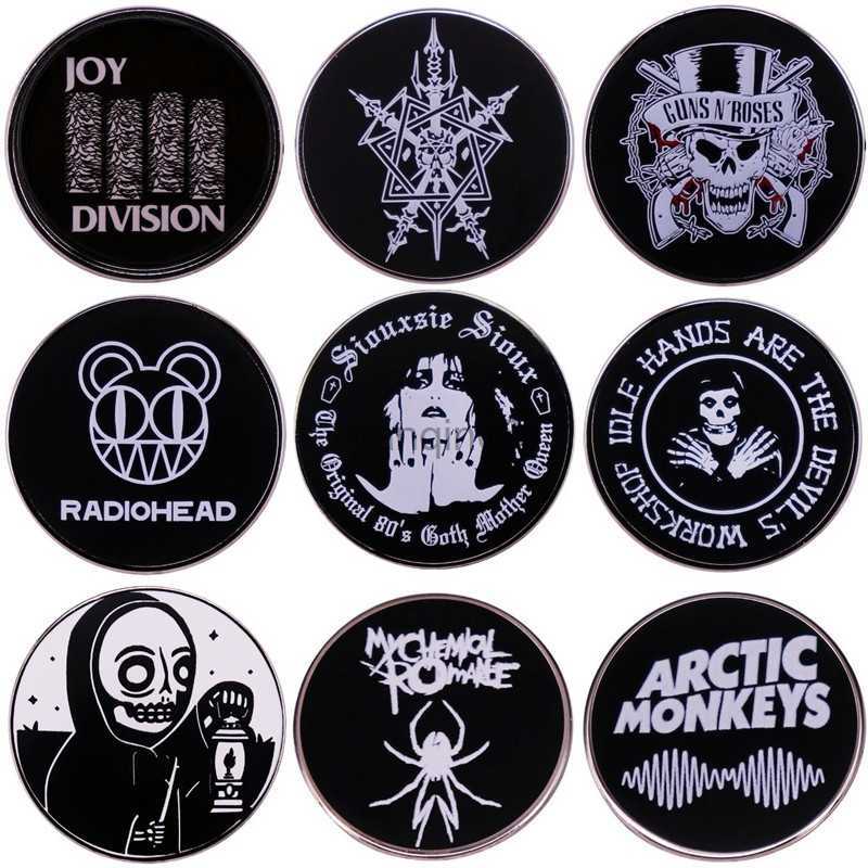 Pins Brooches Hippie Punk Heavy Metal Rock Band Music Brooch Enamel Pin Brooches Metal Badges Lapel Pins Jacket Jewelry Accessories Gifts HKD2308-image-892580164