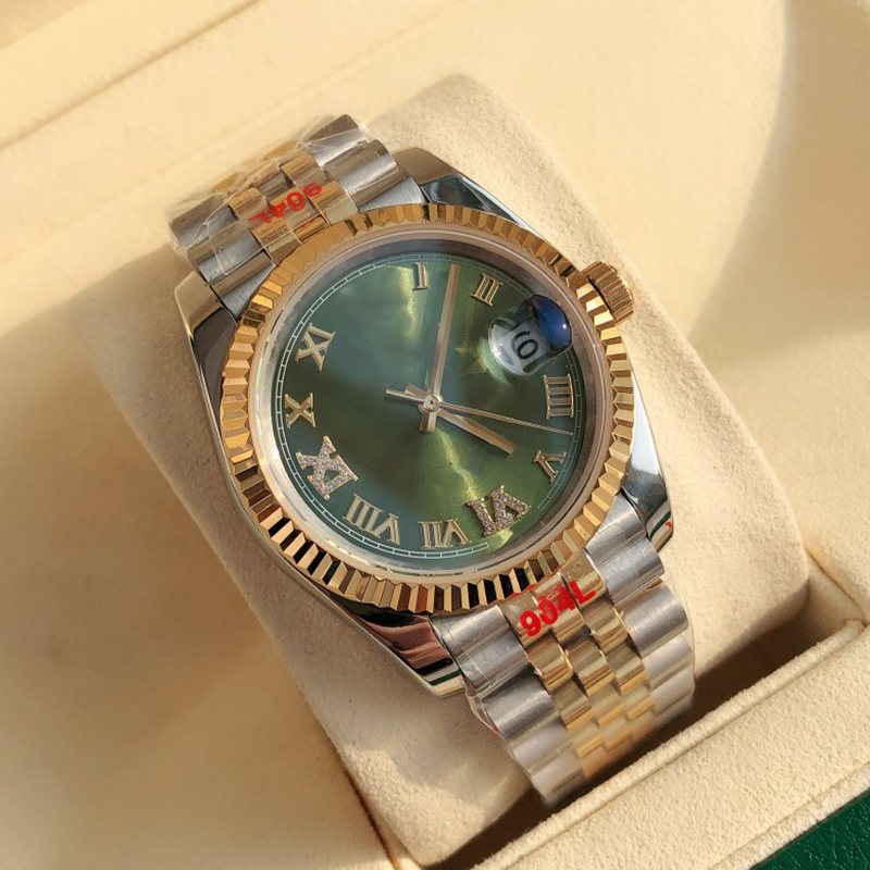 Designer Men's Automatic Mechanical Movement Watch 36/41MM Green Dial Waterproof Women's Watch Couple Classic Watch Fashion Simple Montre