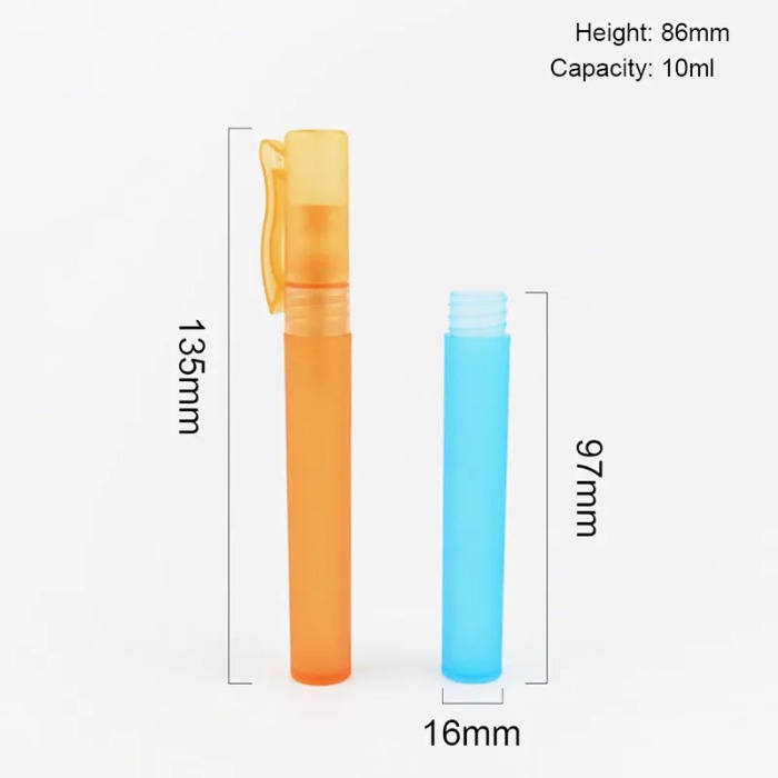 10ML Mini Pen Perfume Bottle Spray Bottles Sample Small Empty Containers Fragrances Atomizer Refillable Bottlees