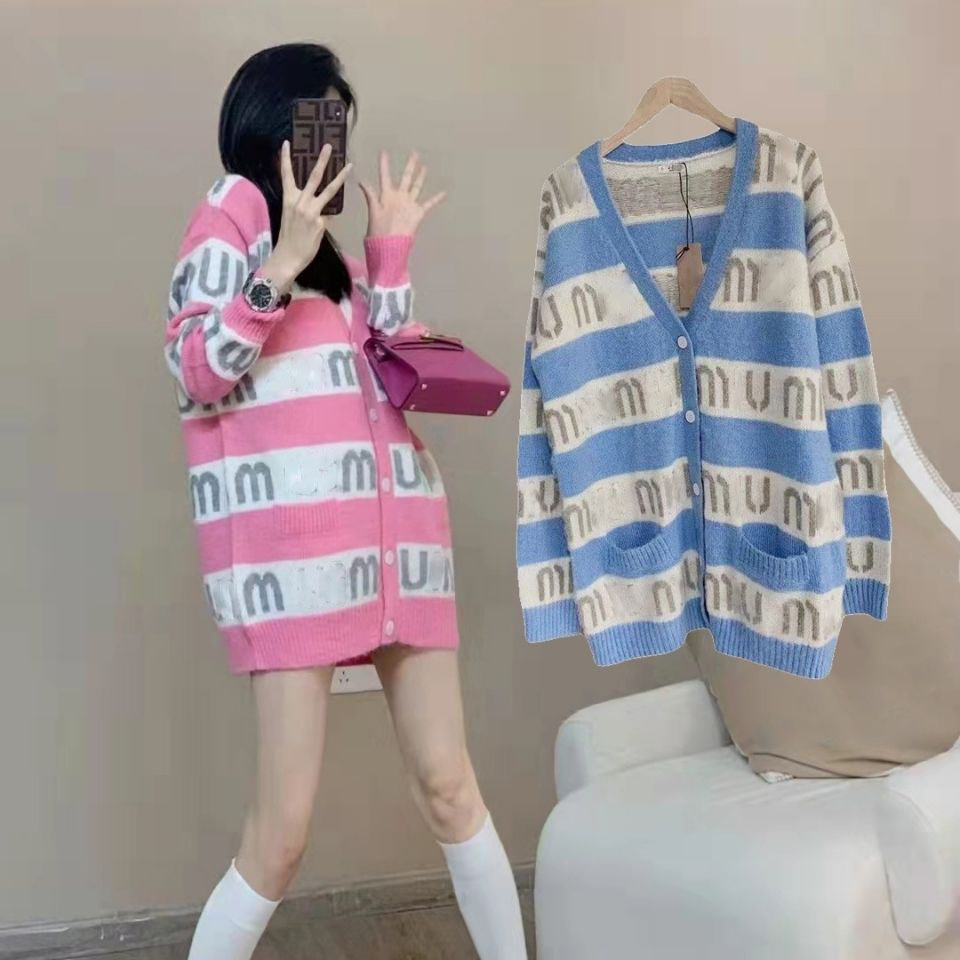 designer 2023 Miu sweater womens wool sweaters women knitwear cardigan jacket fashion casual cashmere coat419Z-image-841848249