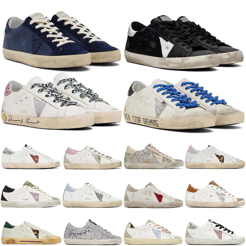 luxury golden goode shoes casual shoes golden gooses men women black white blue yellow red pink silver mens womens designer shoe trainers sneaker