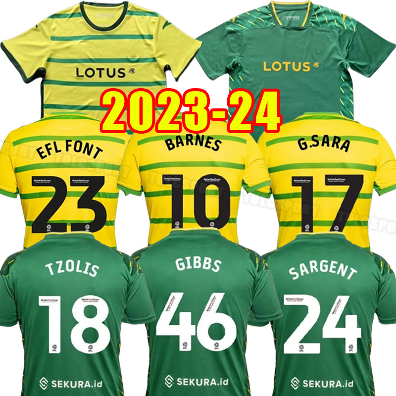 2023 2024 NoRWiChs Soccer Jerseys PUKKI cITy Édition Spéciale Pour Les Fans Uniformes HUGILL HERNANDEZ STIEPERMANN BUENDIA MCLEAN 23/24 hommes ki