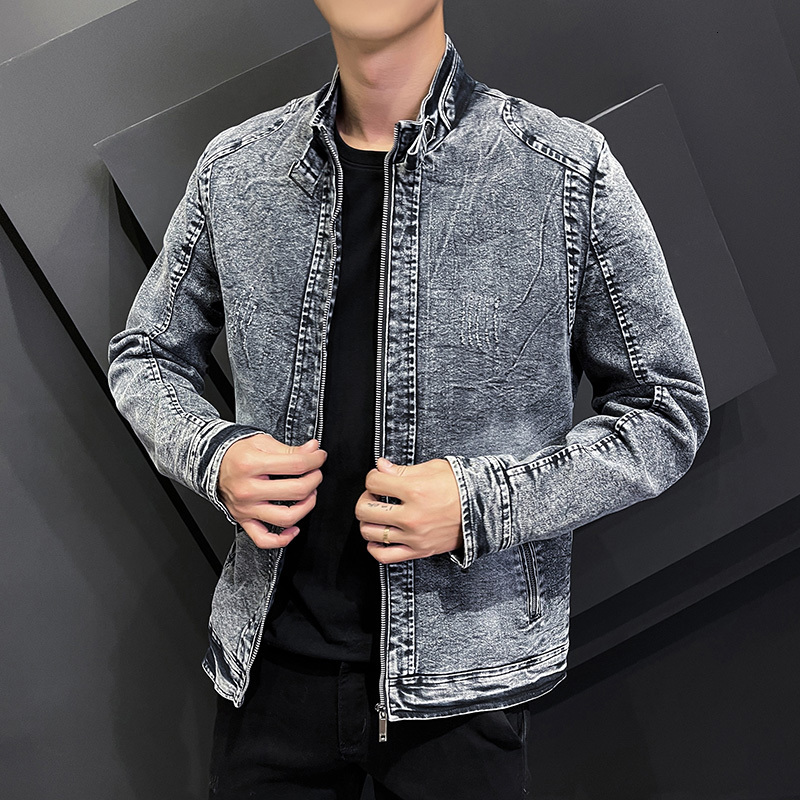 Mens Jackets Fashion Winter Jean for Men Outerwear Warm Denim Coats Retro Slim Zipper Wool Liner Thicker 230809