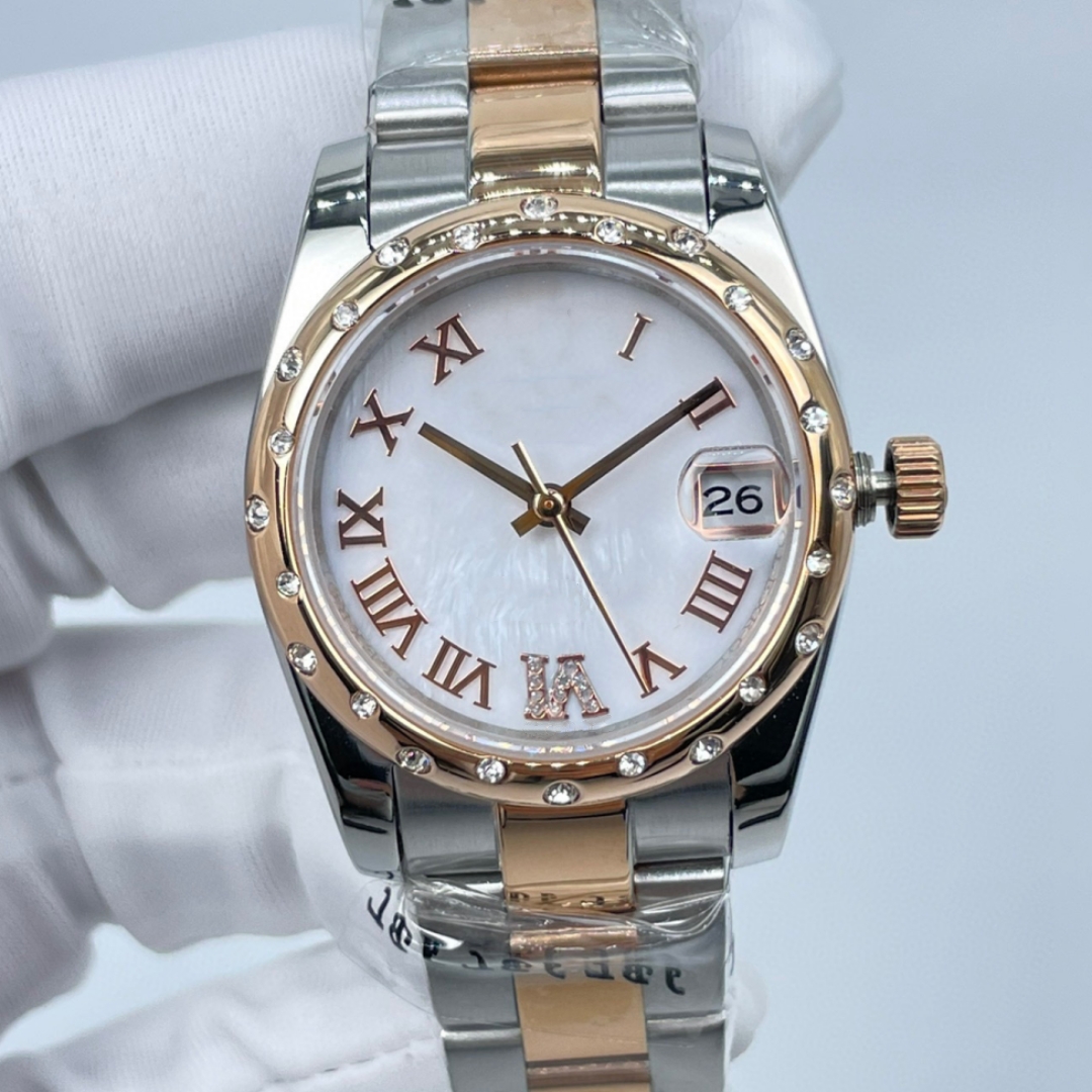 Watches high quality womens watch 31mm designer watches automatic watch gold stainless steel woman 2813 movement diamond bezel lady ladies wristw-image-895264164