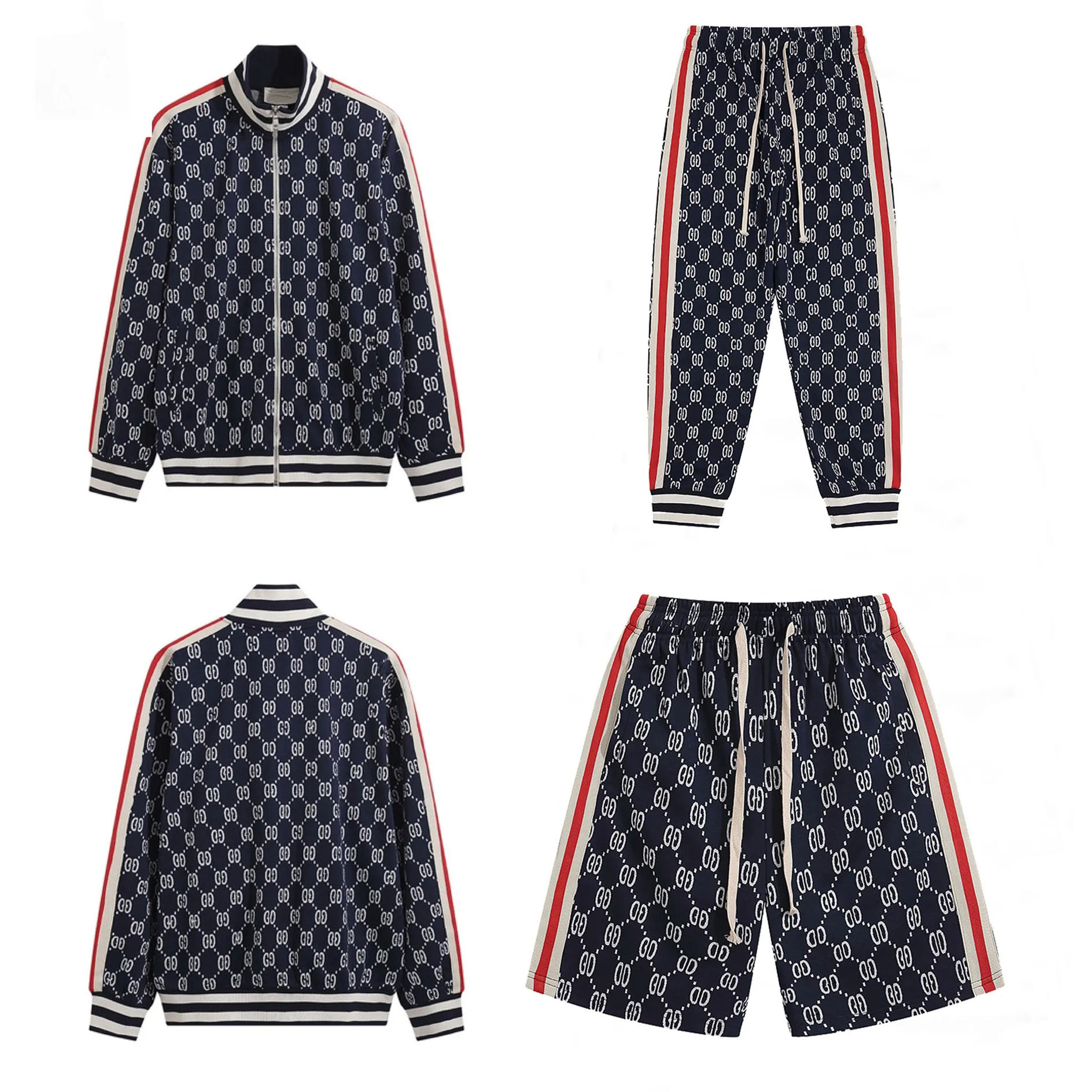 2023 Mens womens autumn tracksuits Rainbow Stripe track suit coats man designers jackets hoodies pants sweatshirts sportswear