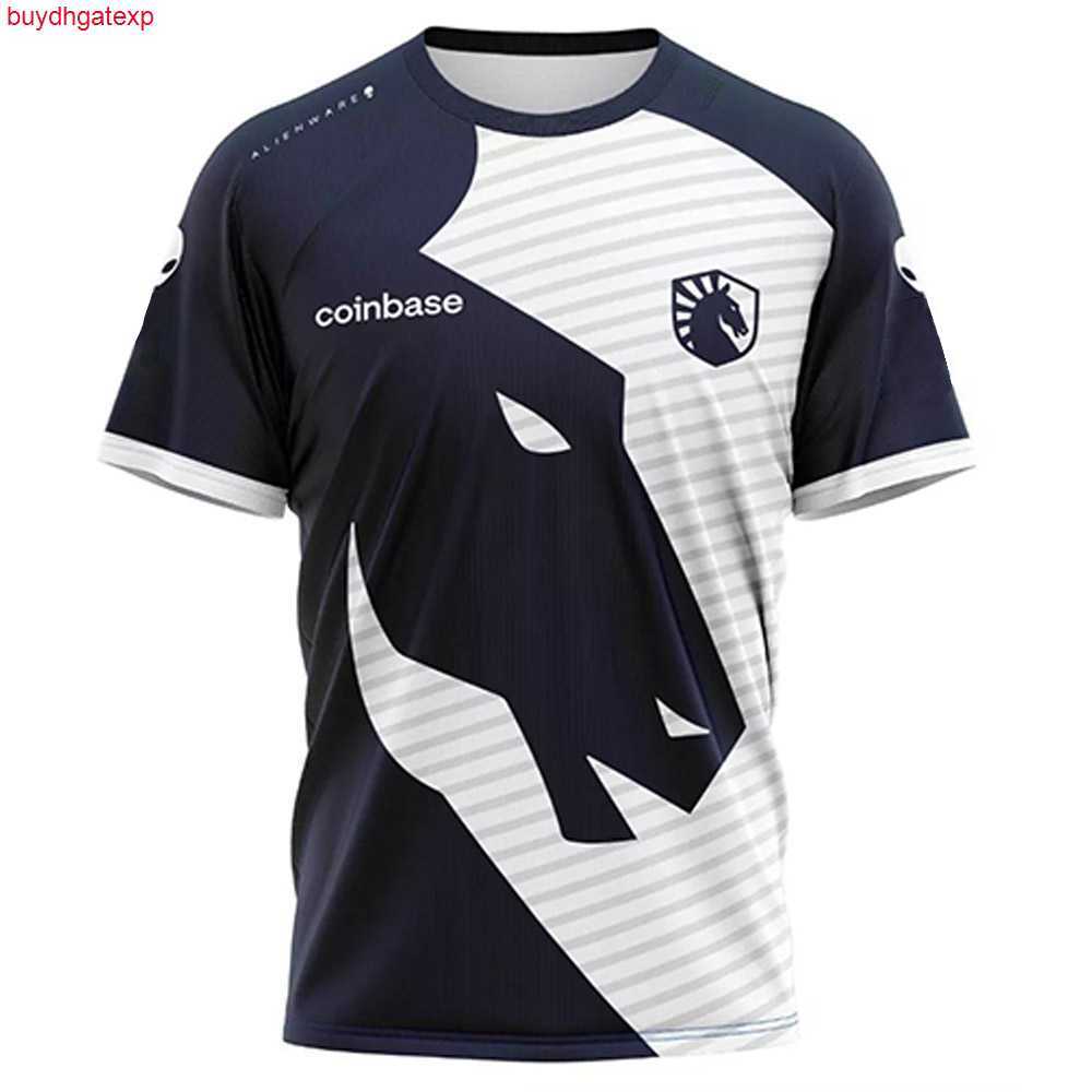 2023 Team Esports Men's and Women's T-shirts Liquid Newest Jersey Game Uniform Fans Custom Id Tops Summer Mesh Breathable Short Sleeve Tee