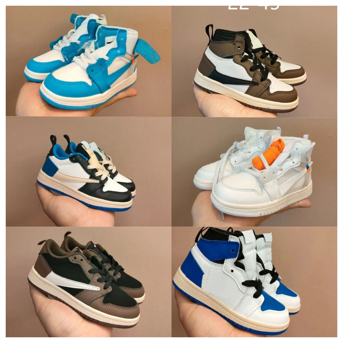 nfants Reverse Mocha T SC0TT Fragments Jointly Signed High lOW OG Kids Basketball shoes Chicago Infant UNC Sneaker Toddlers New Born Baby Children f