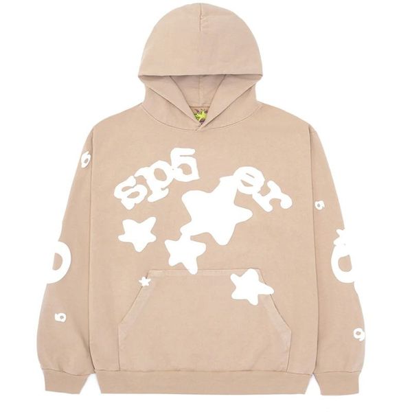2023 Red Sp5der 555555 Hoodie Men Women High Quality Angel Number Puff pastry Printing Graphic Spider Web Sweatshirts