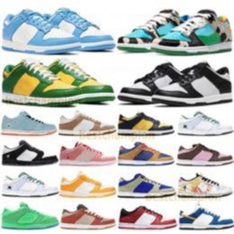 Chaussures décontractées Designer hommes femmes baskets Panda Chicago Syracuse Grey Fog University Red Varsity Purple Lobster Glow femmes baskets