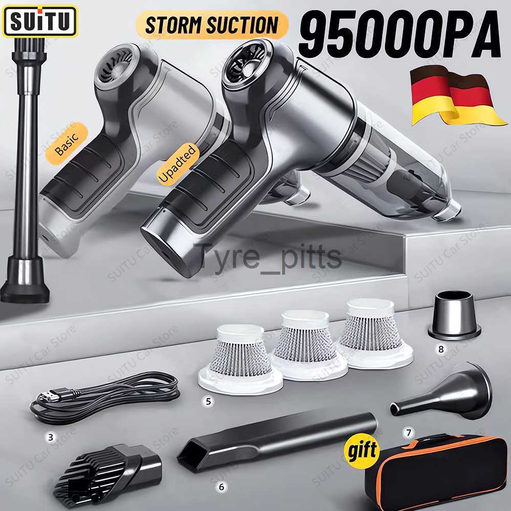 Vacuum Cleaners 95000Pa Wireless Car Vacuum Cleaner Strong Suction Handheld Auto Vacuum Home amp Car Dual Use Mini Vacuum Cleaner HomeAppliance x-image-893735799
