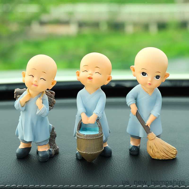 Decorations Car Ornaments Monks Action Figure Cute Monk Decoration Automotive Interior Accessories Boys Gifts R230811-image-894184673